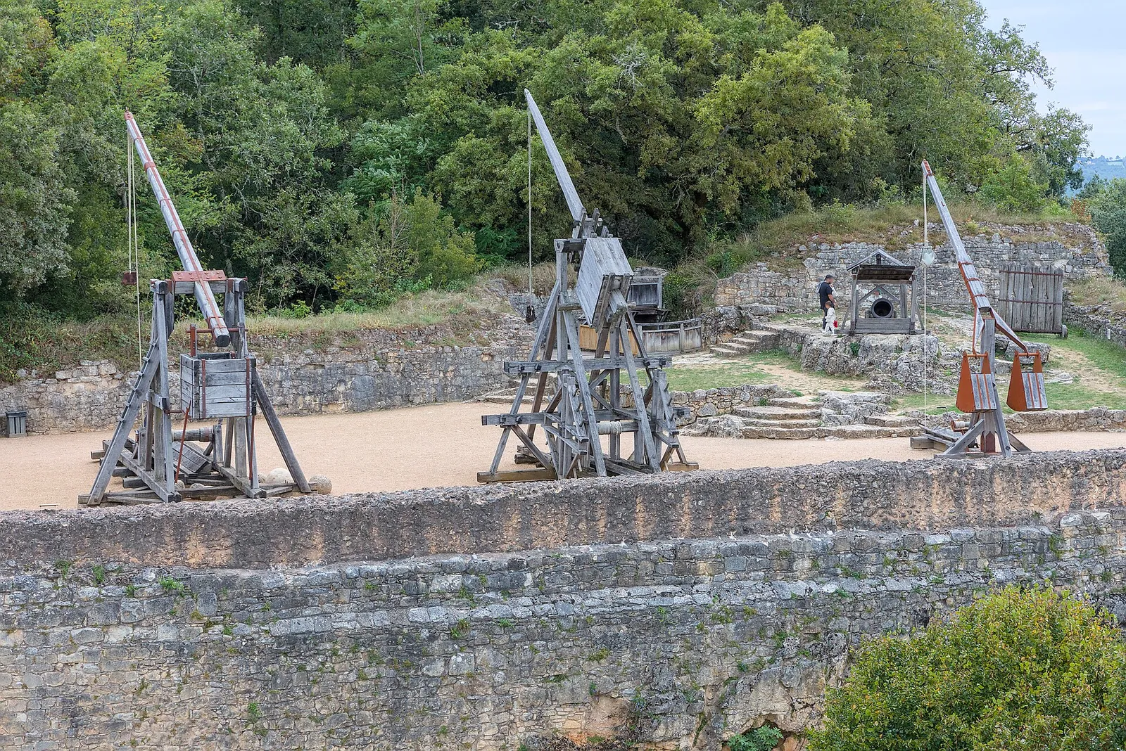 Les machines de siège du château de Castelnaud
