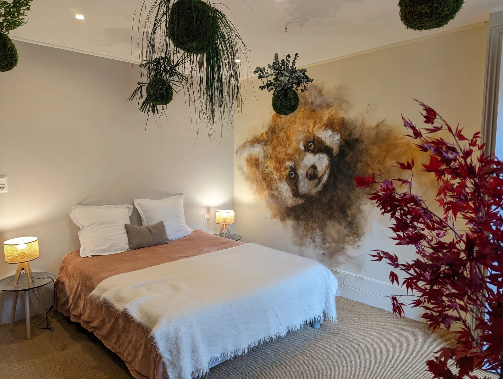 Chambre Rêve de Panda roux, manoir à Parentignat