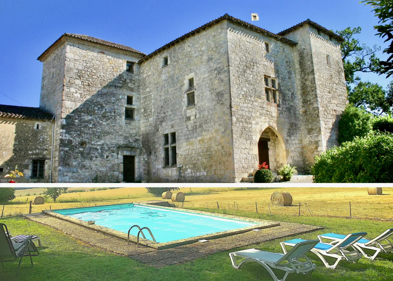 Château gascon des vignes de Condom, château entier à Condom