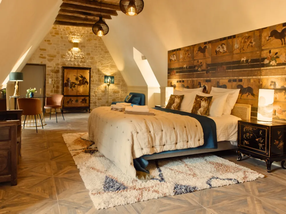Suite Lao Tseu du Manoir Laroque Delprat, manoir à Autoire