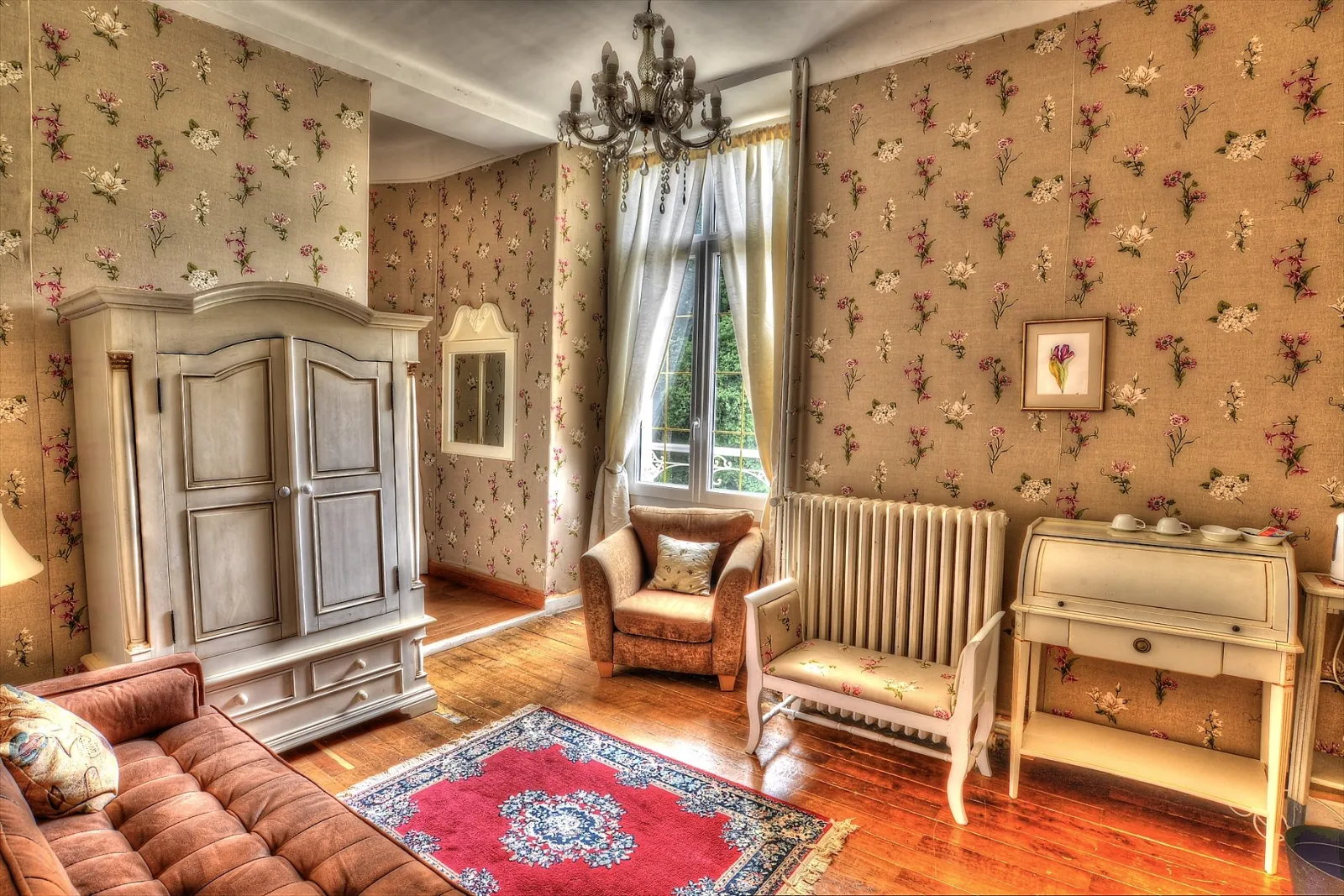 Suite Macaron du Château de Blavou, chambre ou suite de château à Saint-Denis-sur-Huisne